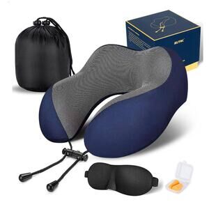 MLVOC Memory Foam U-Shaped Travel Neck Pillow